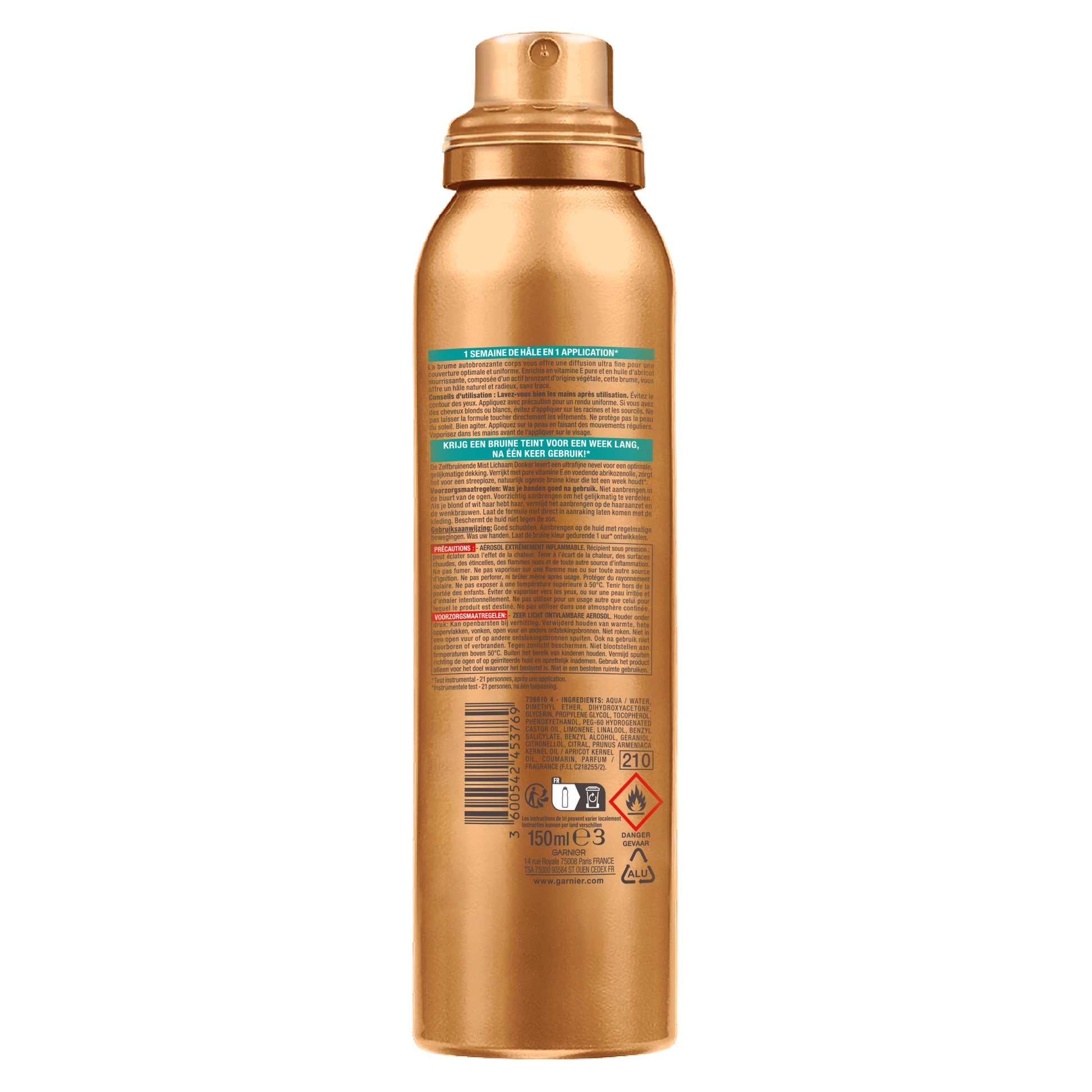 Ambre Solaire Zelfbruinerspray  150 Milliliter