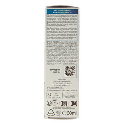 Ambre Solaire Sensitive face serum SPF50+ 30 Milliliter