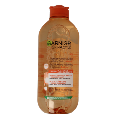 Garnier SkinActive micellair reinigingswater milde peeling 400 Milliliter