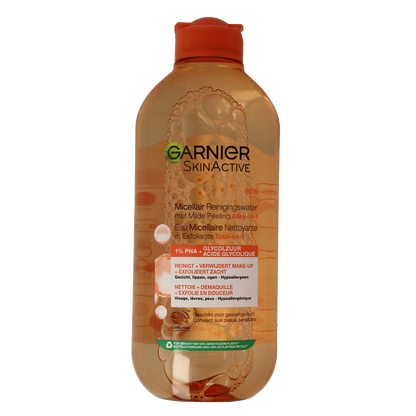 Garnier SkinActive micellair reinigingswater milde peeling 400.00 Milliliter