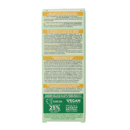 Garnier SkinActive nachtserum vitamine C hyaluronzuur 30.00 Milliliter