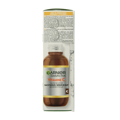 Garnier SkinActive nachtserum vitamine C hyaluronzuur 30.00 Milliliter