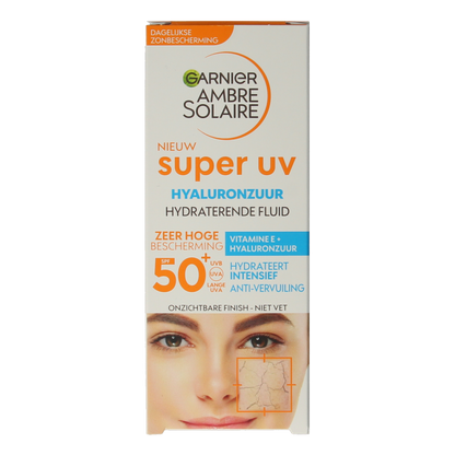 Ambre Solaire Fluid hyaluronzuur super UV SPF50+ 40 Milliliter