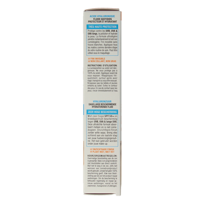Ambre Solaire Fluid hyaluronzuur super UV SPF50+ 40 Milliliter