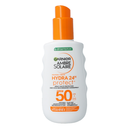 Ambre Solaire Hydraterende melk protect SPF50+ spray 150 Milliliter