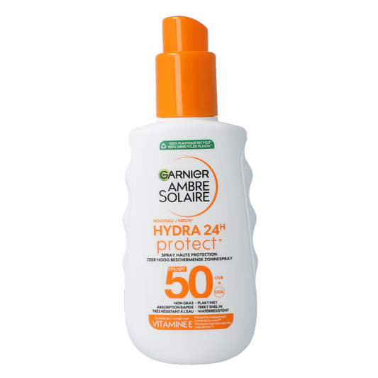 Ambre Solaire Hydraterende melk protect SPF50+ spray 150 Milliliter