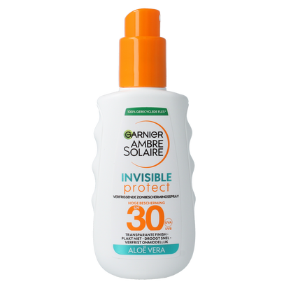 Ambre Solaire Invisible protect transparante spray SPF30 150.00 Milliliter