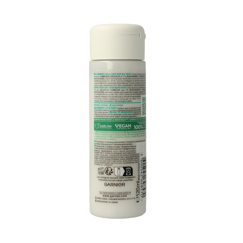 Garnier PureActive salicyic exfolierende liquid care 120 Milliliter
