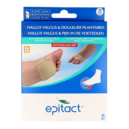 Epitact Voetzoolkussentjes dubbel maat 39/41 2 Stuks