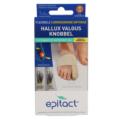 Epitact Hallux valgus corrigerende orthese maat 36/38 1 Stuks