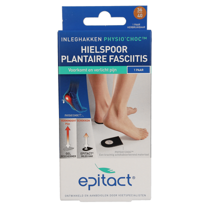 Epitact Hielspoor inleghakken met physio choc maat 36/40 2.00 Stuks