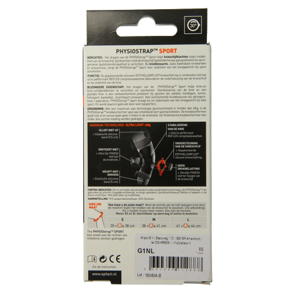 Epitact Knie physiostrap sport maat XS 1 Stuks