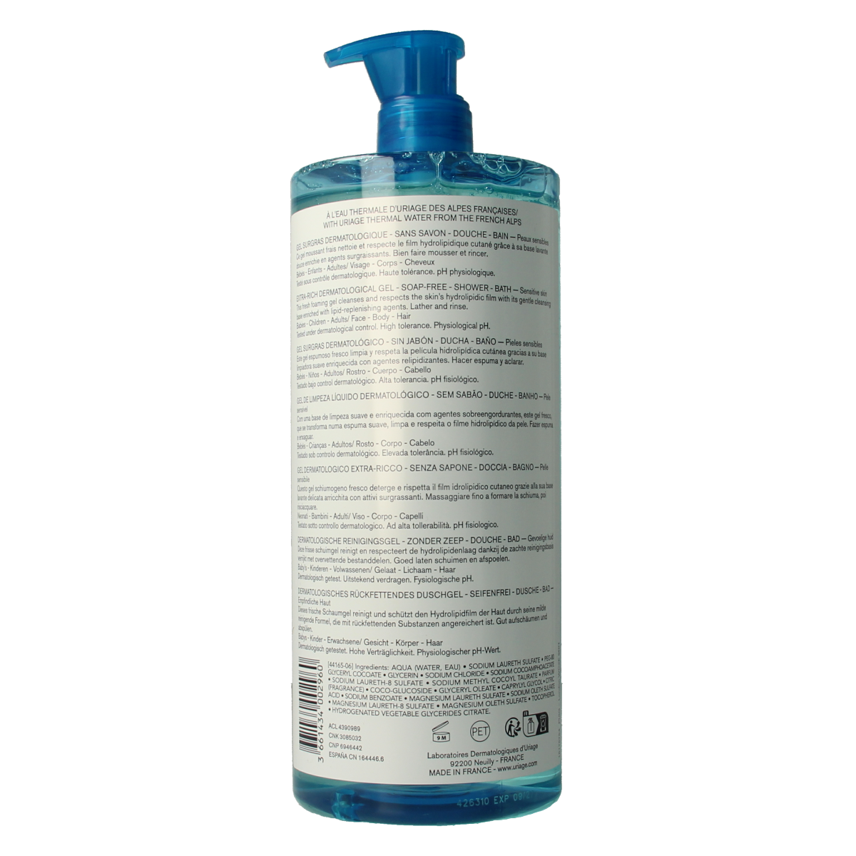 Uriage Thermaal water surgras liquide 1.00 Liter