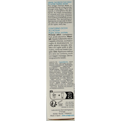 Uriage Mineraal water verzorgende oogcontour 15 Milliliter