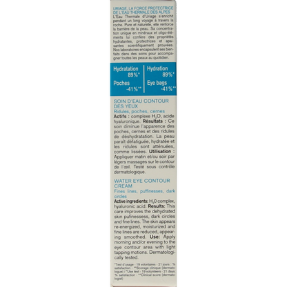 Uriage Mineraal water verzorgende oogcontour 15 Milliliter