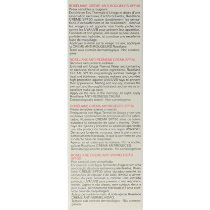 Uriage Roseliane hydraterende & bescherrmende creme SPF30 40 Milliliter
