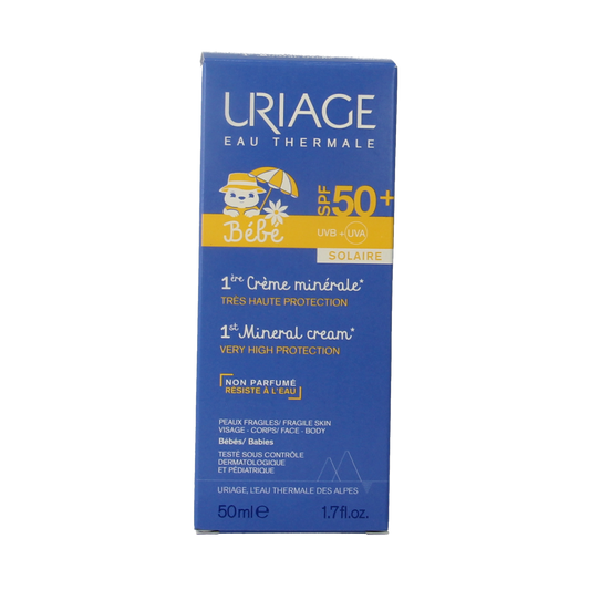Uriage Bebe 1ere creme minerale SPF50 50.00 Milliliter