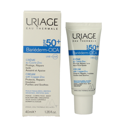 Uriage Bariederm cica creme SPF50 40 Milliliter
