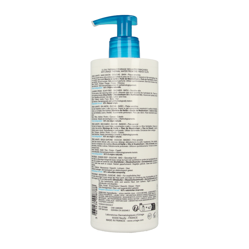 Uriage Thermaal water wascreme 500 Milliliter