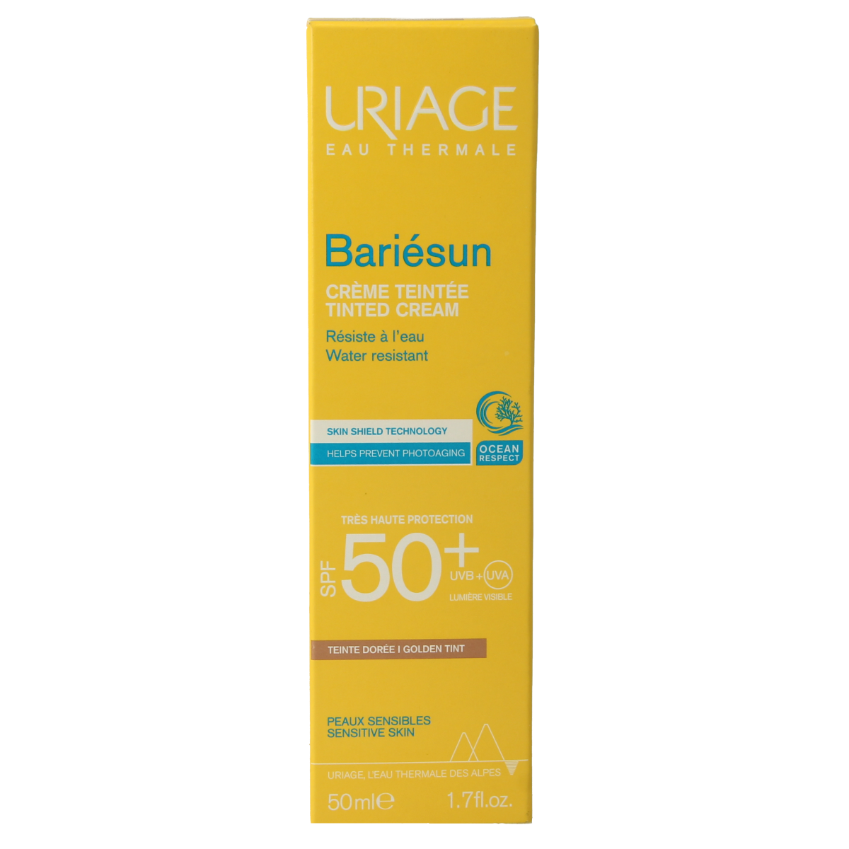 Uriage Sun getinte creme medium SPF50+ 50.00 Milliliter