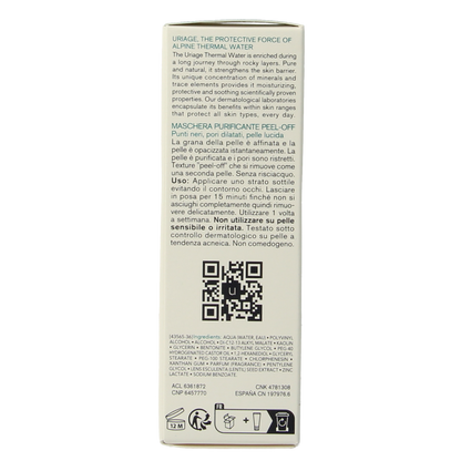 Uriage Hyseac peel off masker 50.00 Milliliter