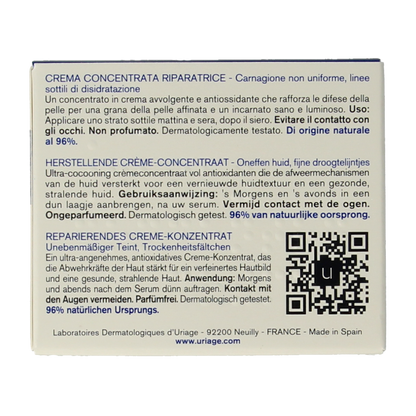 Uriage Cica daily cream concentraat 50.00 Milliliter