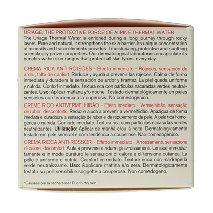 Uriage Roseliane rijke creme anti rouge 40 Milliliter
