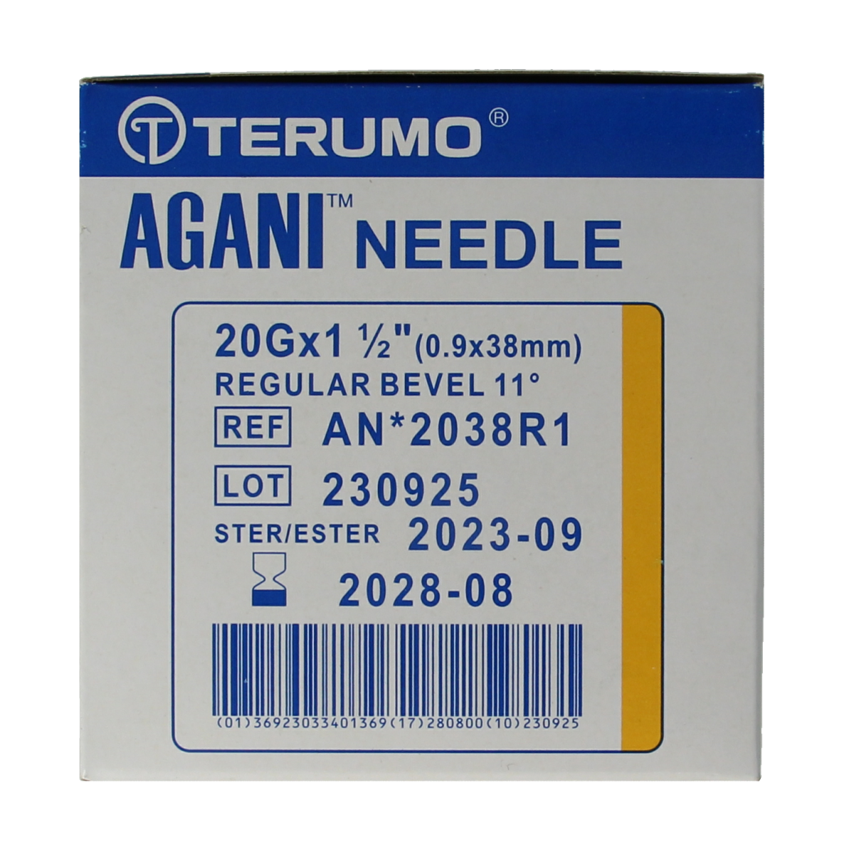 Terumo Injectienaald 38 x 0.9 agani 100.00 Stuks