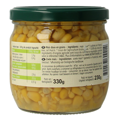 Primeal Mais conserve bio 330 Gram