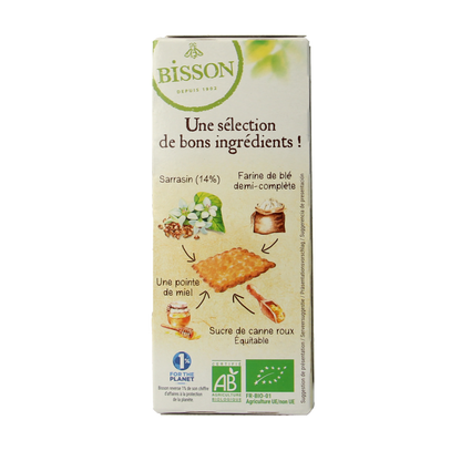 Bisson Zandkoekjes boekweit authentiek bio 175 Gram