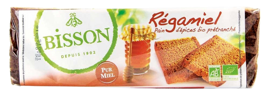 Bisson Regamiel honing-kruidkoek voorgesneden bio 300 Gram