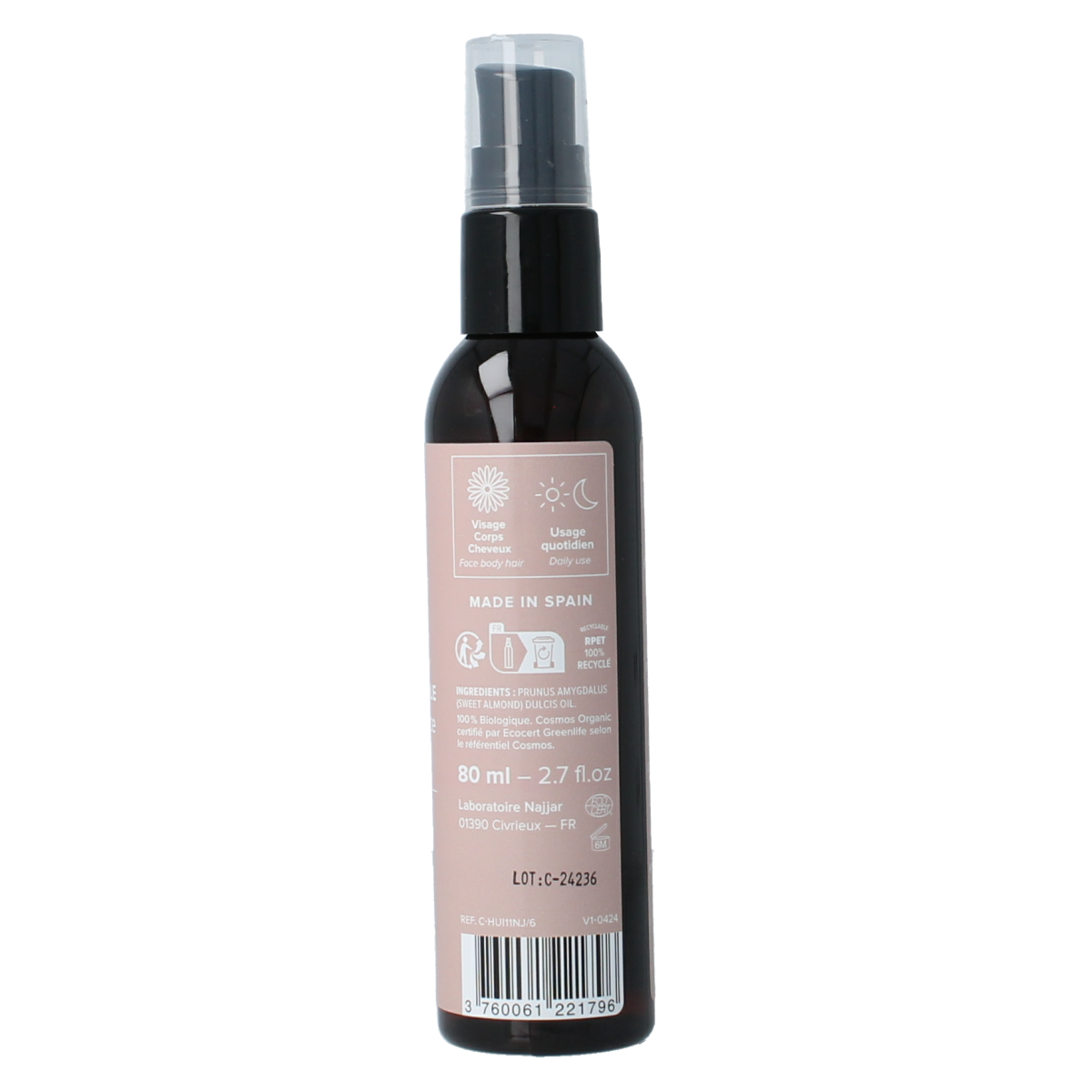 Najel Aleppo Sweet almond oil 80.00 Milliliter