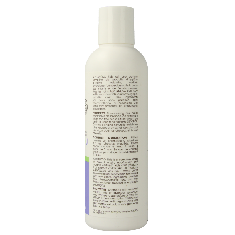 Alphanova Kids Kids bio anti-head lice & nits shampoo 200 Milliliter