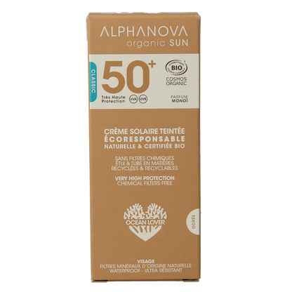 Alphanova Sun Sun bio tinted sunscreen cream golden SPF50+ 50.00 Gram