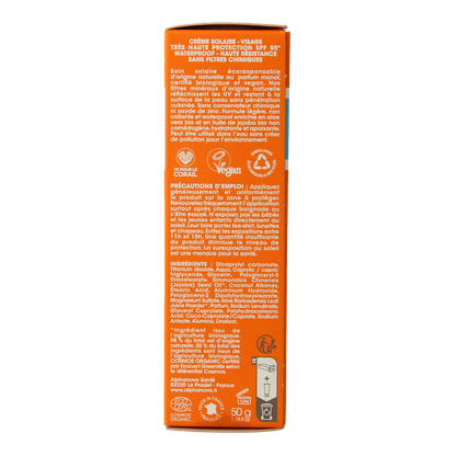 Alphanova Sun Sunscreen face SPF50+ bio 50 Gram