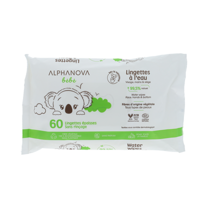 Alphanova Bebe Water Wipes Face & Hands & Bottom 60.00 Stuks