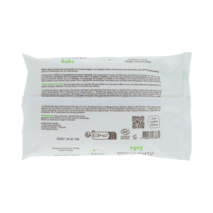 Alphanova Bebe Water Wipes Face & Hands & Bottom 60.00 Stuks