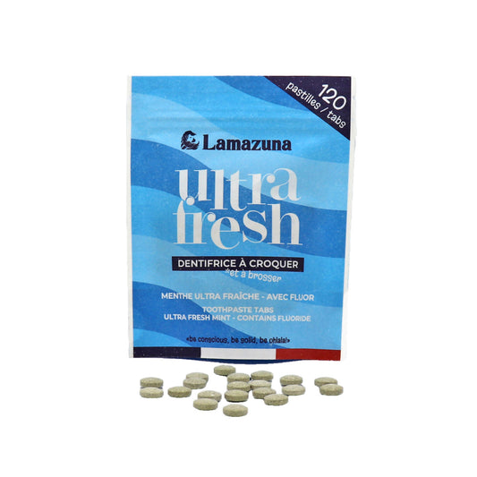 Lamazuna Toothpaste tabs ultra fresh mint bio 30 Gram