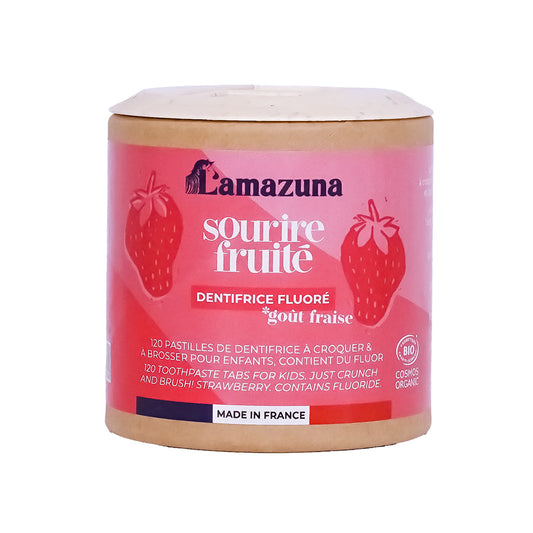 Lamazuna Toothpaste tablets kids strawberry bio 30 Gram
