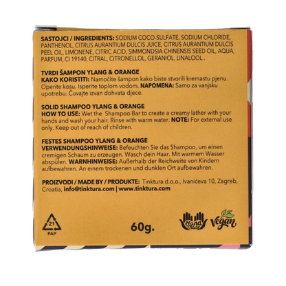 Tinktura Shampoo bar ylang/orange 1 Stuks