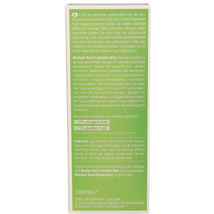 Weleda Berken anti cellulite olie 100.00 Milliliter