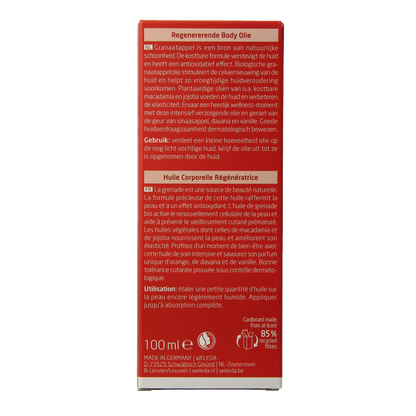 Weleda Granaatappel regenererende body olie 100 Milliliter
