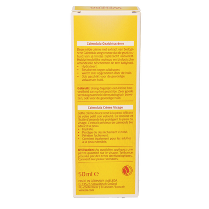 Weleda Calendula baby gezichtscreme 50 Milliliter
