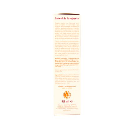 Weleda Oral care calendula tandpasta muntvrij 75.00 Milliliter