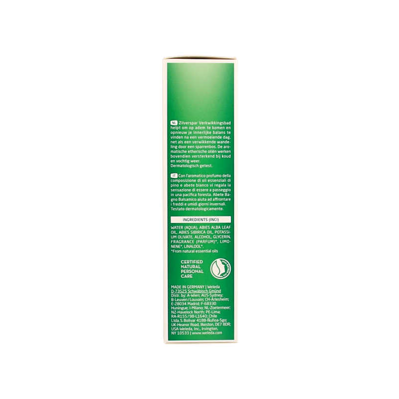 Weleda Zilverspar bad verkwikkend 200 Milliliter