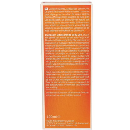 Weleda Duindoorn vitaliserende body olie 100.00 Milliliter