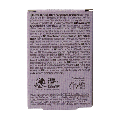 Weleda Shower bar lavender + vetiver 75 Gram