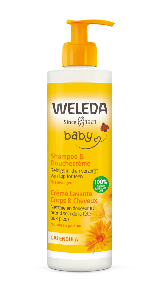 Weleda Calendula shampoo & douchecreme bio 400 Milliliter