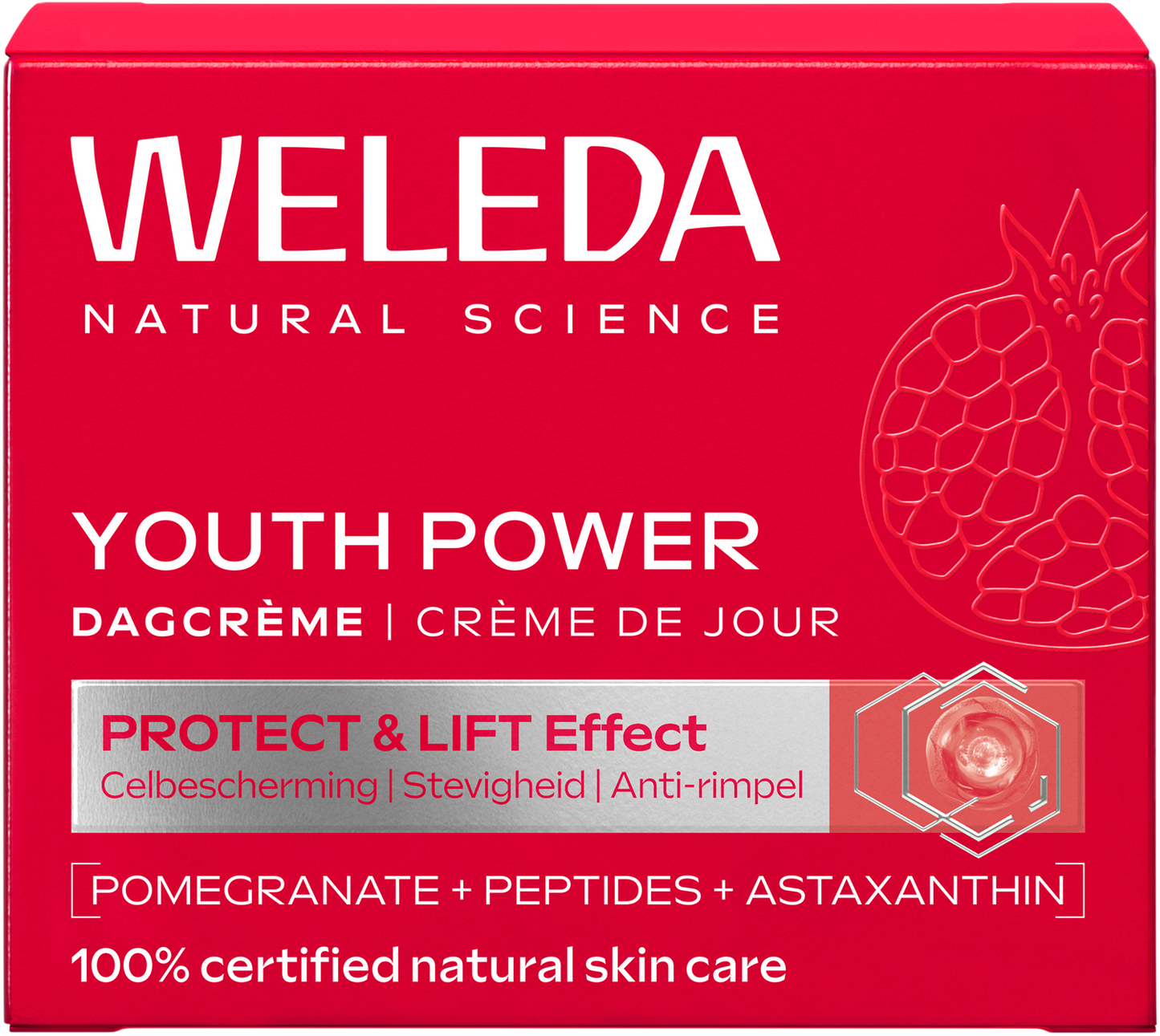 Weleda Youth power dagcreme granaatappel astaxanthine 40.00 Milliliter
