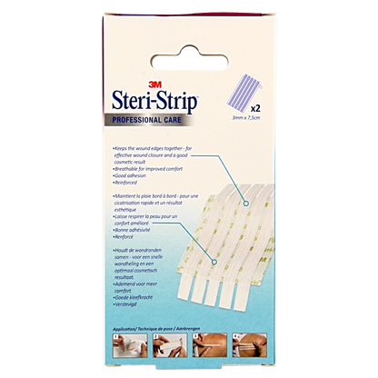 3M Steristrips 3mm x 75mm 2x5 strips 2 Stuks